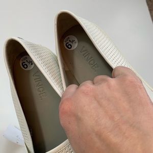 vince white slip on sneakers